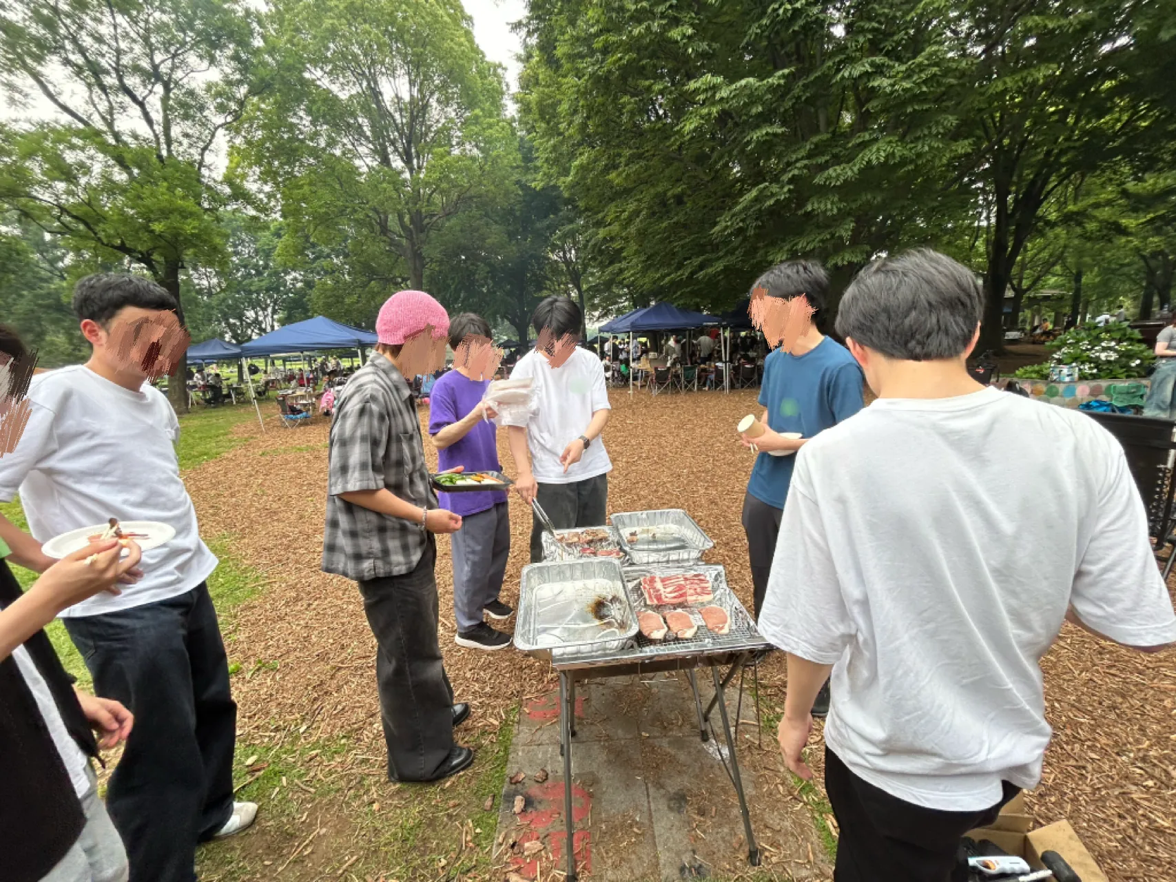 新歓バーベキューの様子1